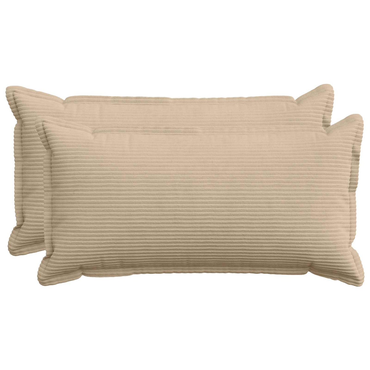 Kussensloop 2 st HOUTEN Taupe 40 x 80 cm corduroy is nu te koop bij PeponiXL, paradijselijk wonen!