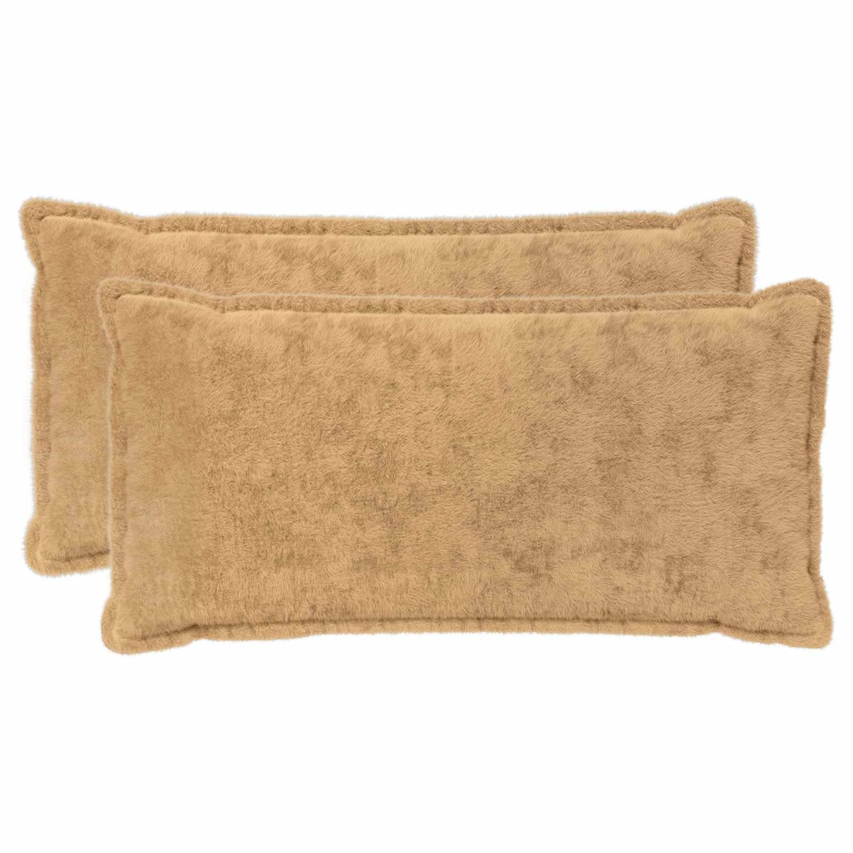 Kussensloop 2 st HOUTEN Taupe 40 x 80 cm Nep Konijnenbont is nu te koop bij PeponiXL, paradijselijk wonen!
