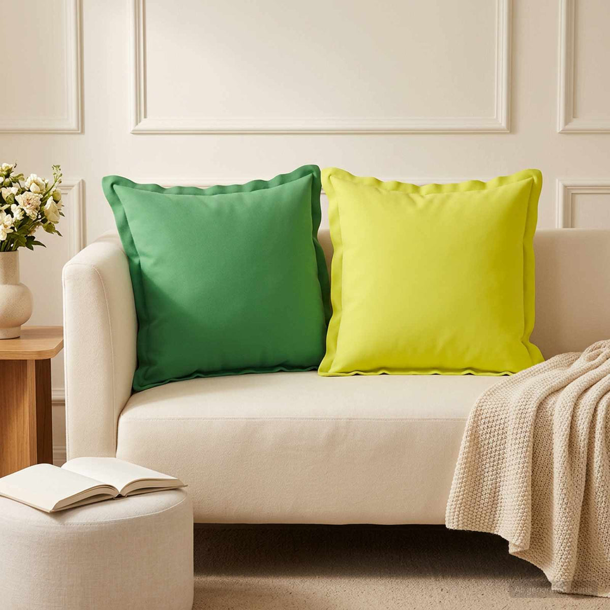 Kussen met kussen HOUTEN 12 st Helder groen Polyester is nu te koop bij PeponiXL, paradijselijk wonen!