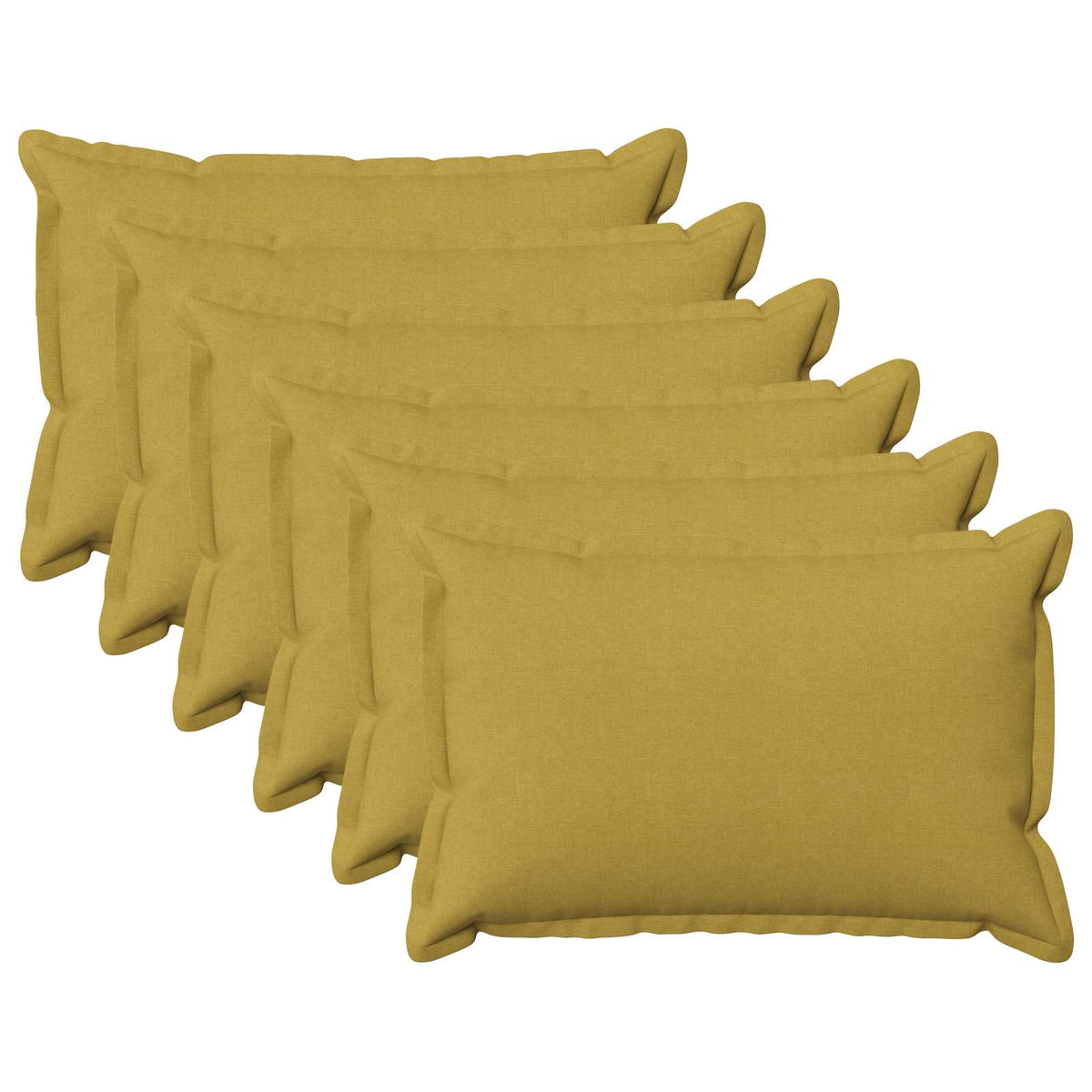Kussensloop 6 pcs HOUTEN Lichtgroen 50 x 70 cm Faux Linnen is nu te koop bij PeponiXL, paradijselijk wonen!