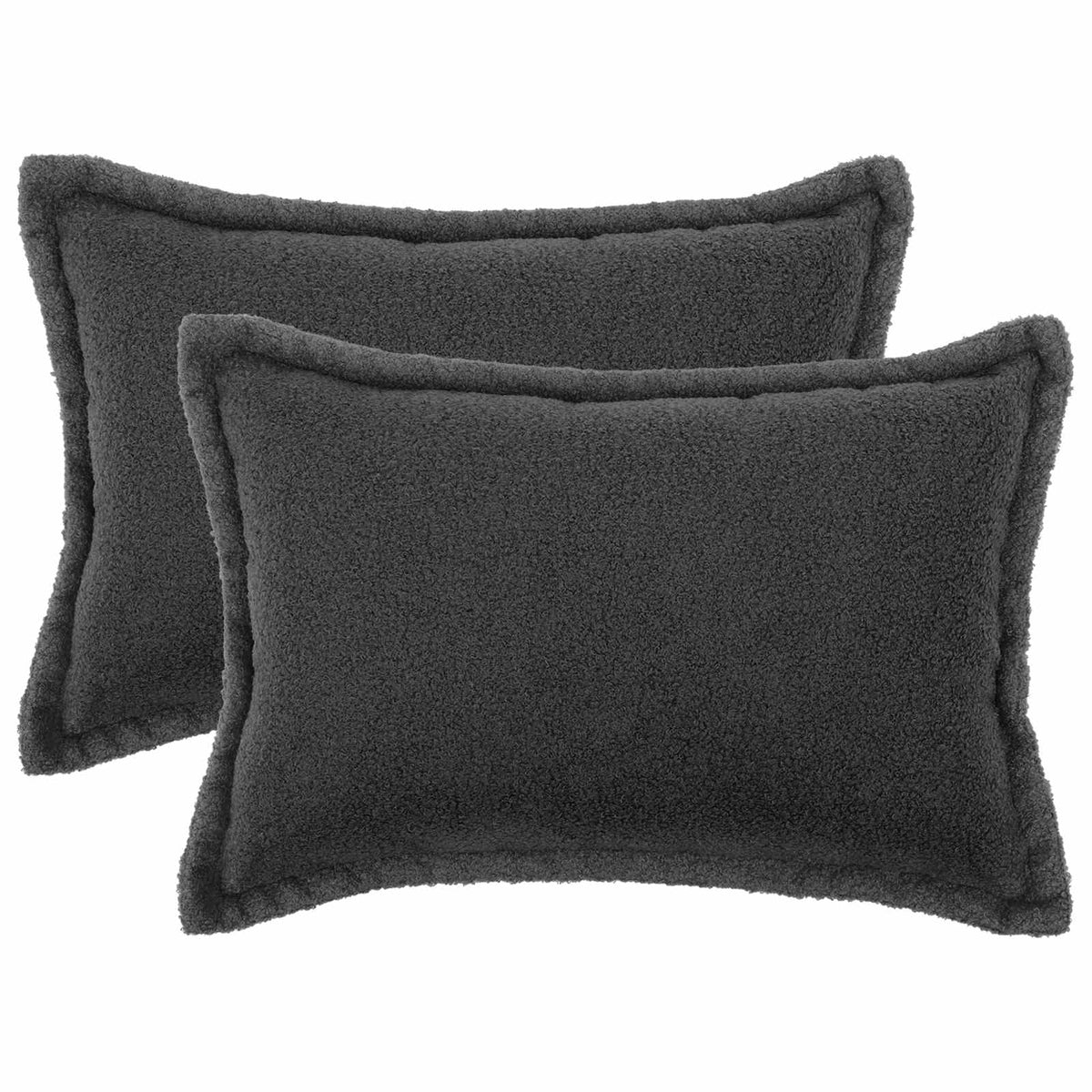 Kussensloop 2 pcs HOUTEN Donkergrijs 50 x 70 cm Bouclé is nu te koop bij PeponiXL, paradijselijk wonen!
