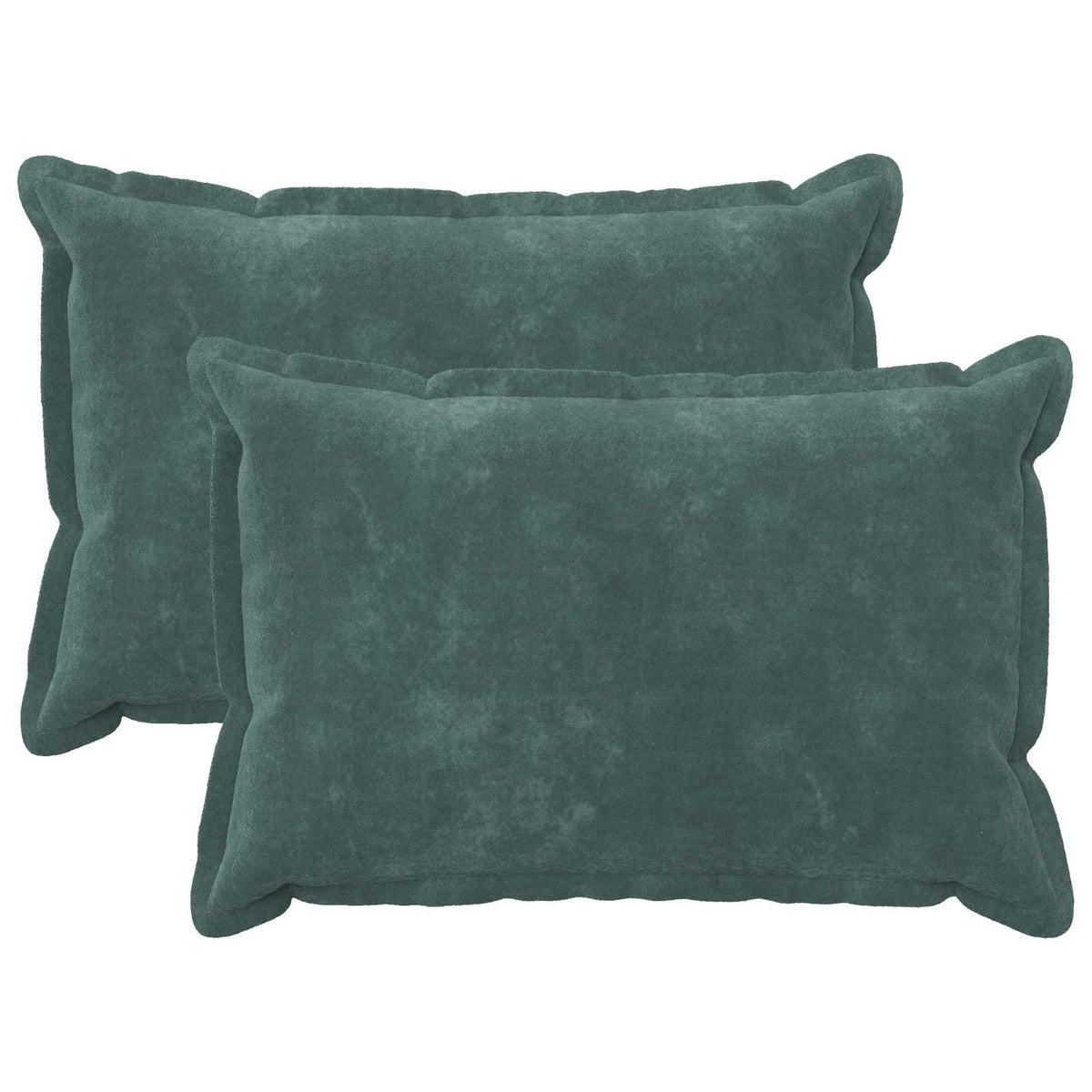 vidaXL Kussensloop 2 pcs HOUTEN Zee blauw 50 x 70 cm Microfiber Fleece