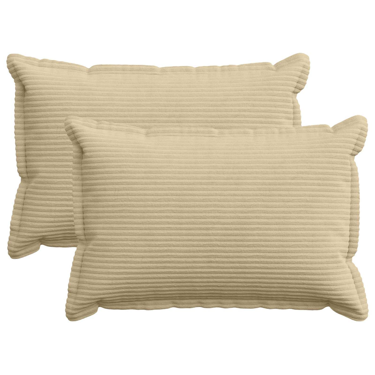 Kussensloop 2 st HOUTEN Lichtgroen Grijs 50 x 75 cm corduroy is nu te koop bij PeponiXL, paradijselijk wonen!