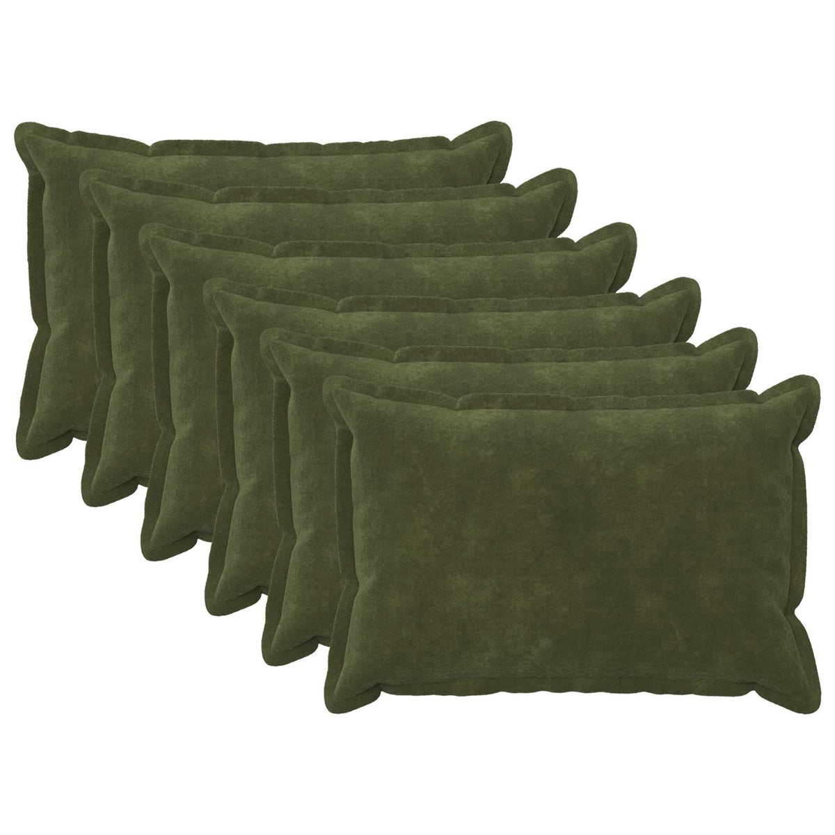 Kussensloop 6 pcs HOUTEN Groen 50 x 75 cm Microfiber Fleece is nu te koop bij PeponiXL, paradijselijk wonen!