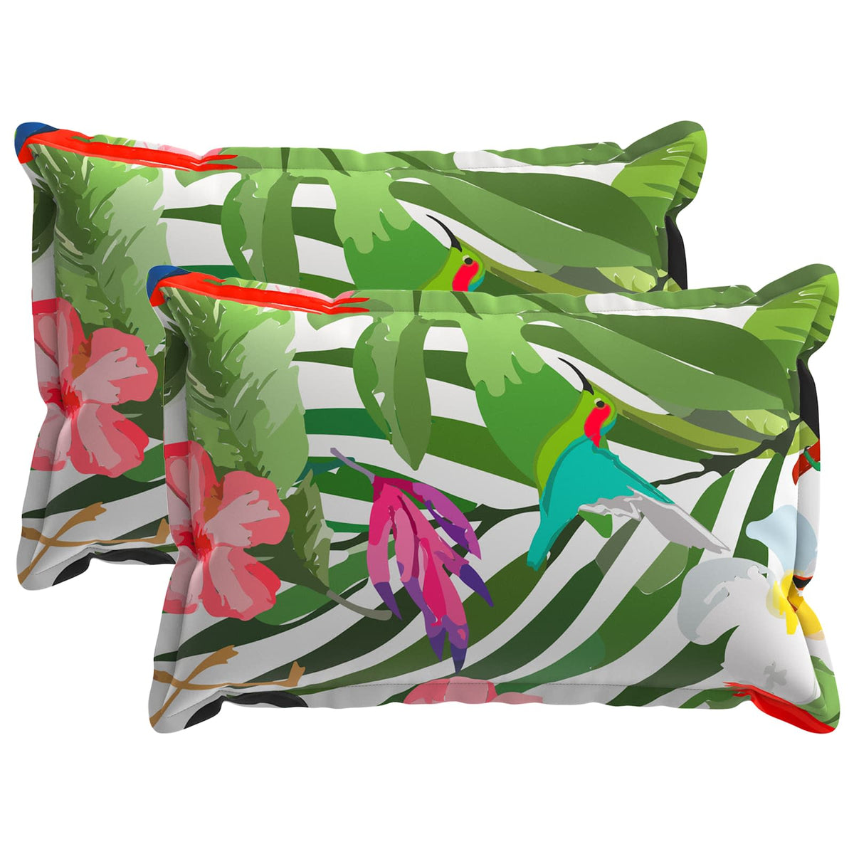 Kussensloop 2 st HOUTEN Zwart 50 x 75 cm Polyester is nu te koop bij PeponiXL, paradijselijk wonen!