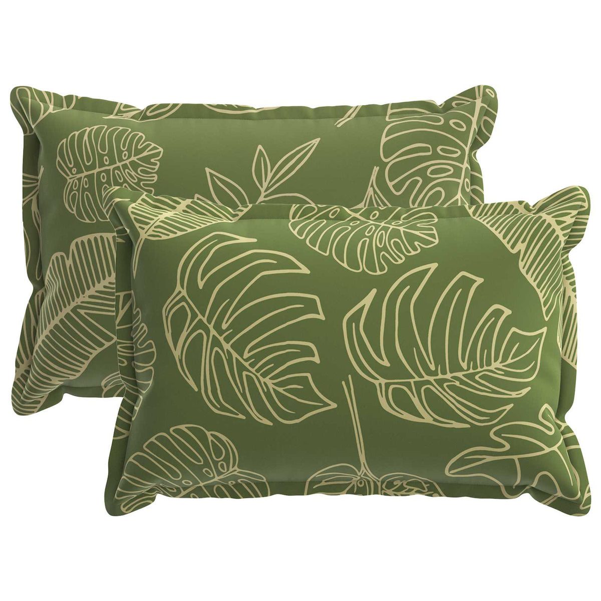 Kussensloop 2 st HOUTEN Bladontwerp 50 x 75 cm Polyester is nu te koop bij PeponiXL, paradijselijk wonen!