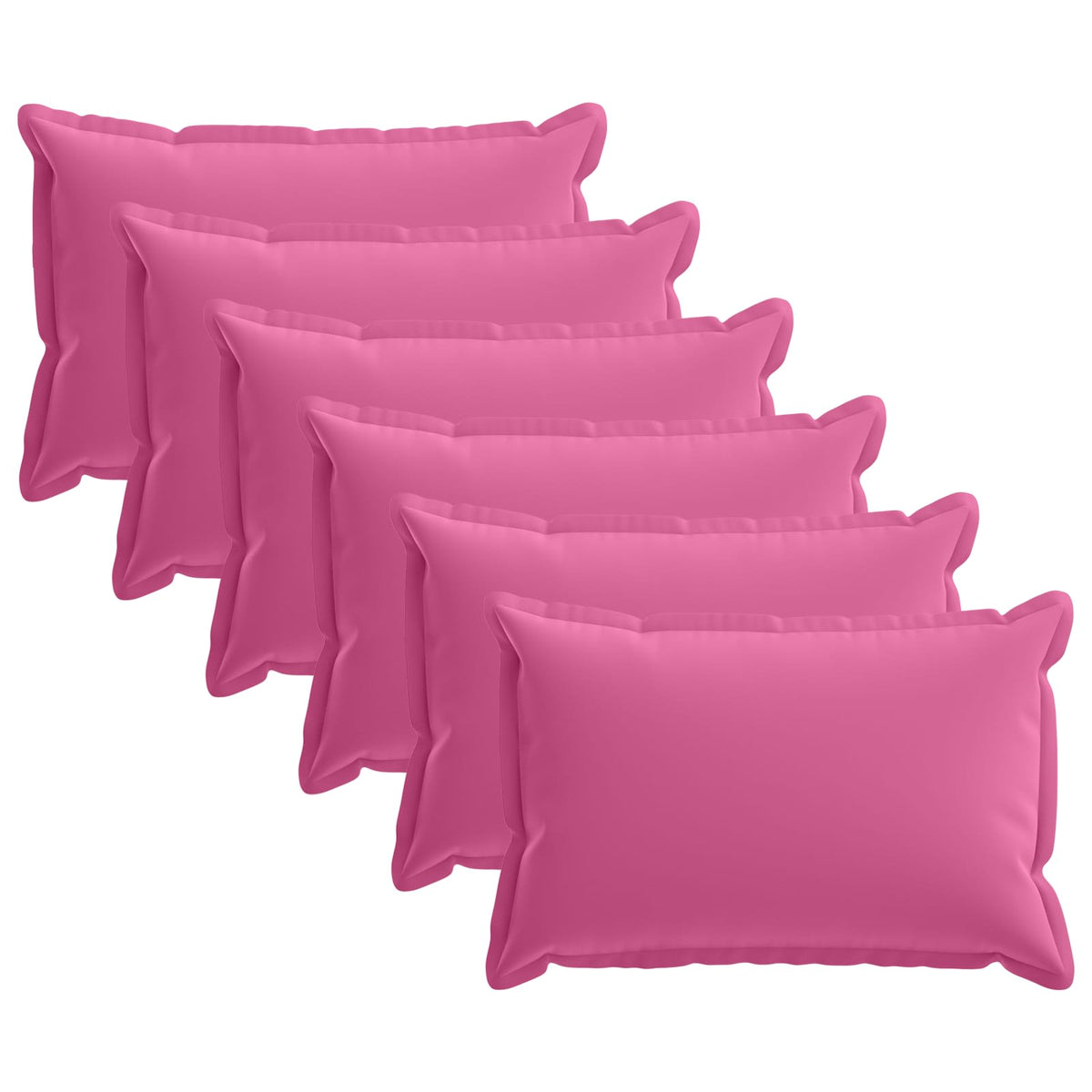 Kussensloop 6 st HOUTEN Roze 50 x 75 cm Polyester is nu te koop bij PeponiXL, paradijselijk wonen!