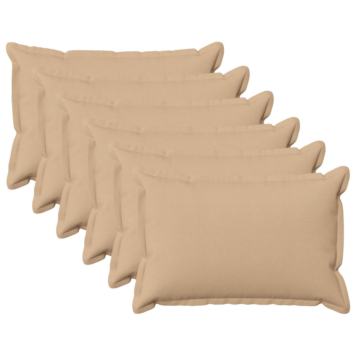 Kussensloop 6 pcs HOUTEN Crèmekleurig 50 x 80 cm Faux Linnen is nu te koop bij PeponiXL, paradijselijk wonen!