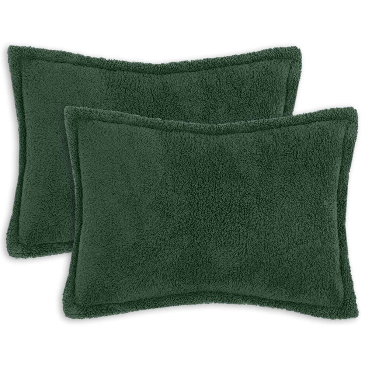 Kussensloop 2 pcs HOUTEN Donkergroen 50 x 80 cm Bouclé is nu te koop bij PeponiXL, paradijselijk wonen!