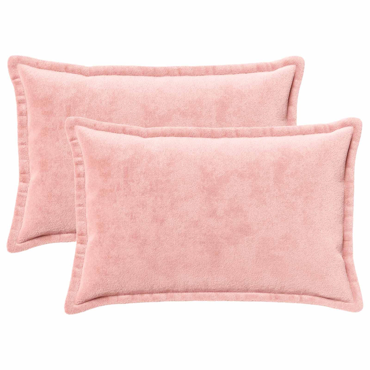Kussensloop 2 pcs HOUTEN Roze 50 x 80 cm Flanel is nu te koop bij PeponiXL, paradijselijk wonen!