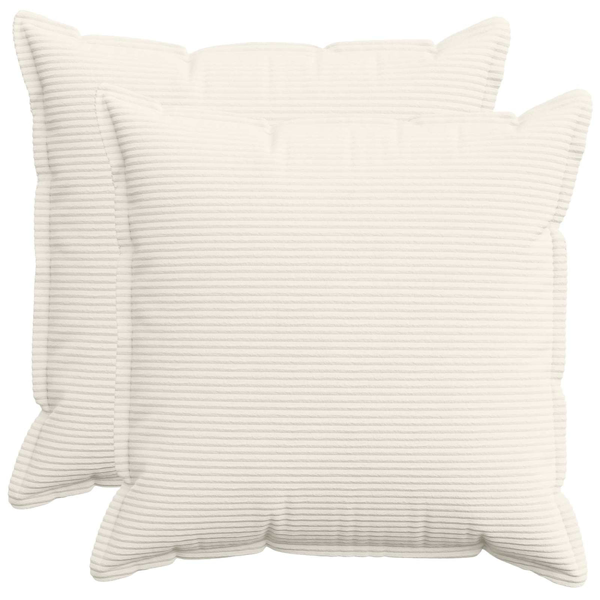 Kussensloop 2 st HOUTEN Crèmekleurig 55 x 55 cm corduroy is nu te koop bij PeponiXL, paradijselijk wonen!