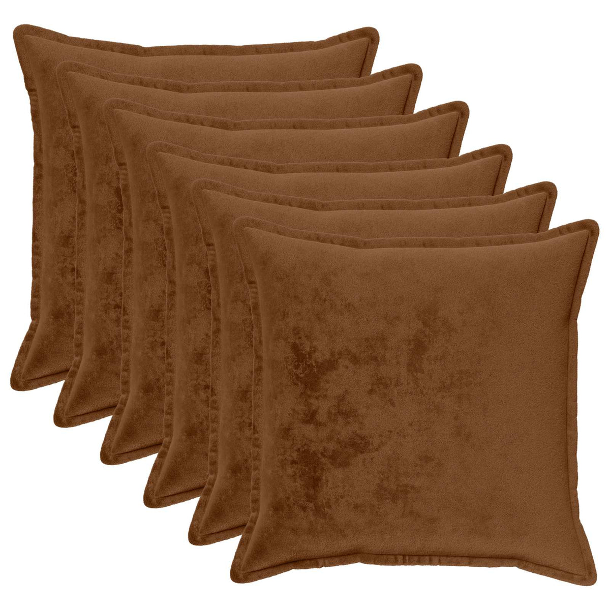 Kussensloop 6 pcs HOUTEN Licht Bruin 65 x 65 cm Flanel is nu te koop bij PeponiXL, paradijselijk wonen!