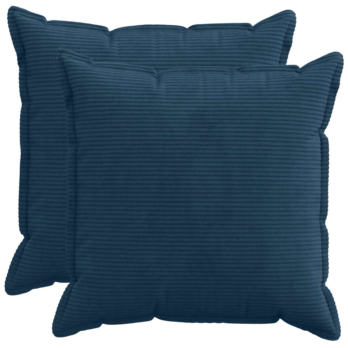 Kussensloop 2 st HOUTEN Marineblauw 80 x 80 cm corduroy is nu te koop bij PeponiXL, paradijselijk wonen!