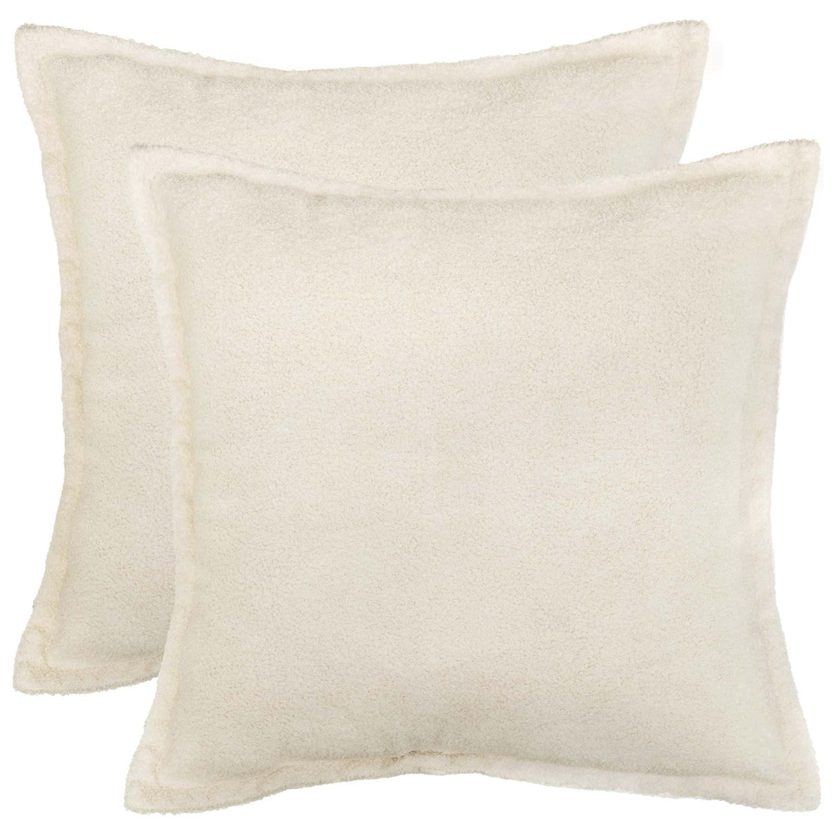 Kussensloop 2 pcs HOUTEN Crèmekleurig 80 x 80 cm Bouclé is nu te koop bij PeponiXL, paradijselijk wonen!