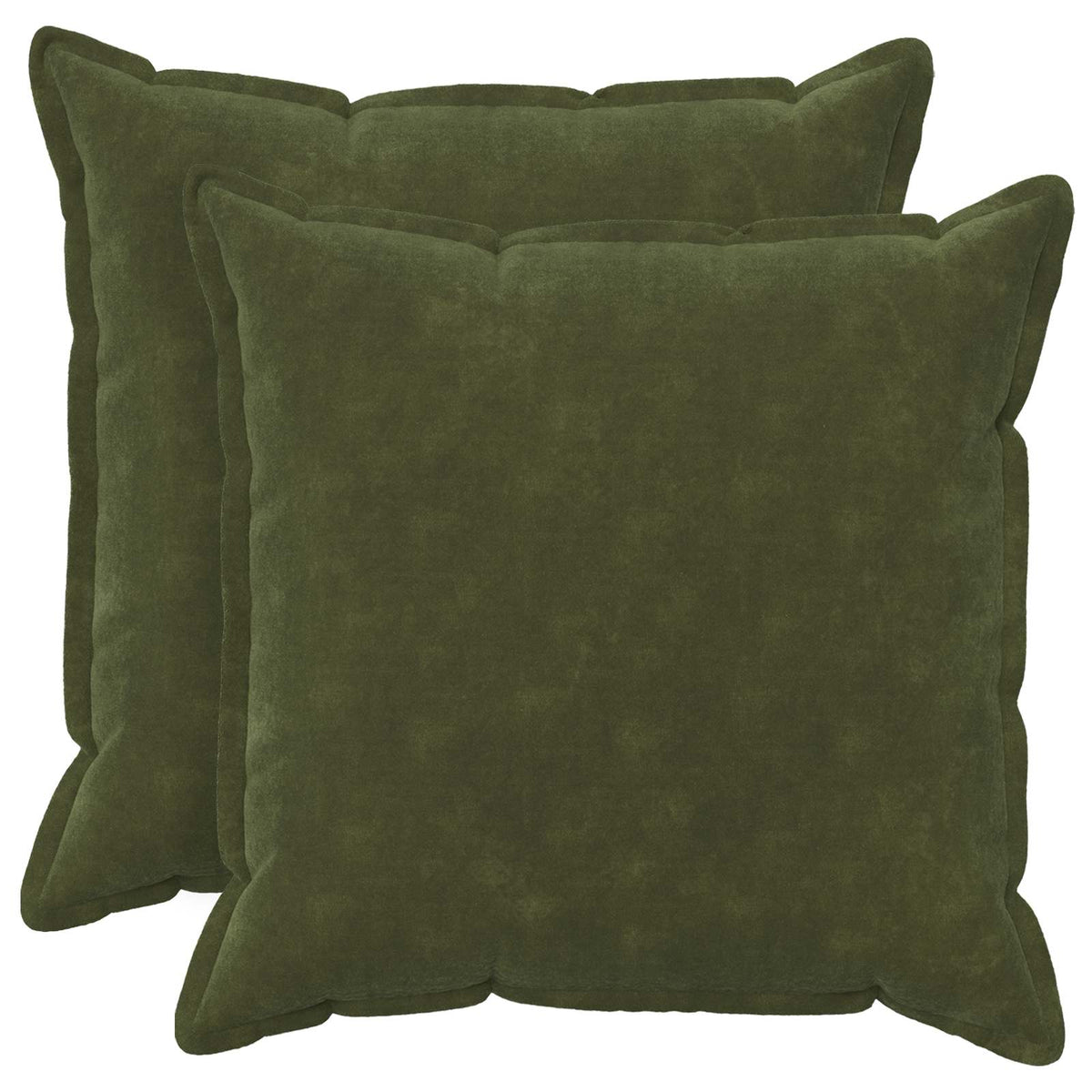 Kussensloop 2 pcs HOUTEN Groen 80 x 80 cm Microfiber Fleece is nu te koop bij PeponiXL, paradijselijk wonen!