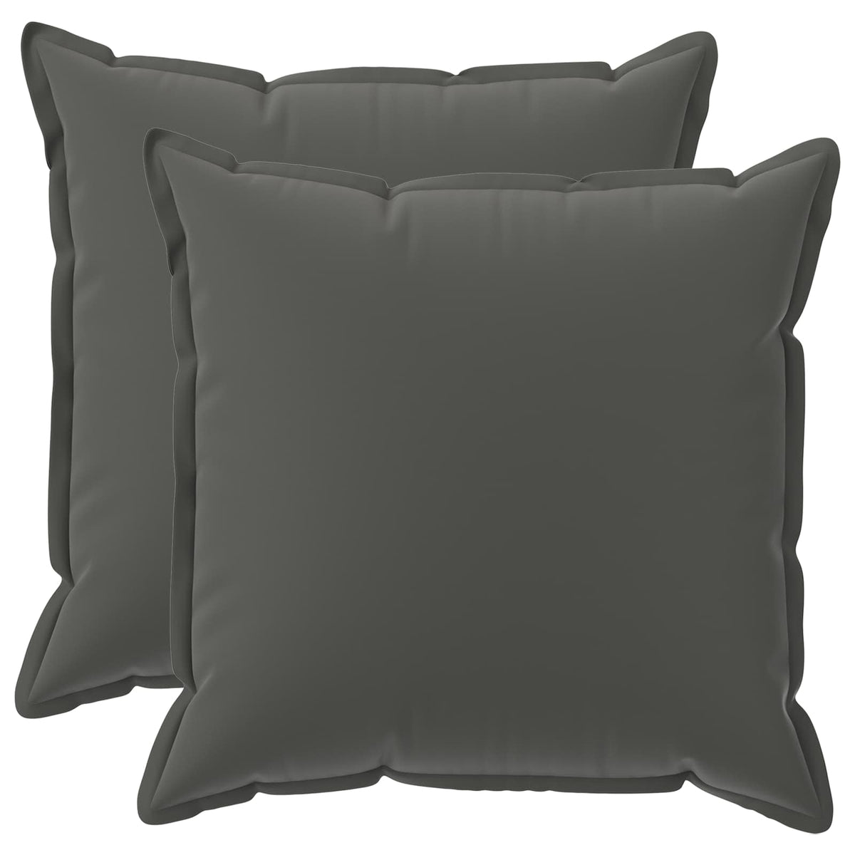 Kussensloop 2 st HOUTEN Antraciet 80 x 80 cm Polyester is nu te koop bij PeponiXL, paradijselijk wonen!