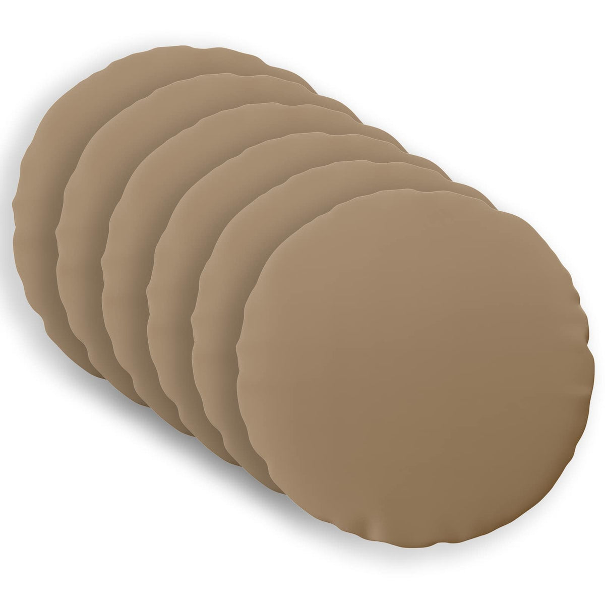 Kussensloop 6 st HEERLEN Taupe Ø 30 cm Polyester is nu te koop bij PeponiXL, paradijselijk wonen!