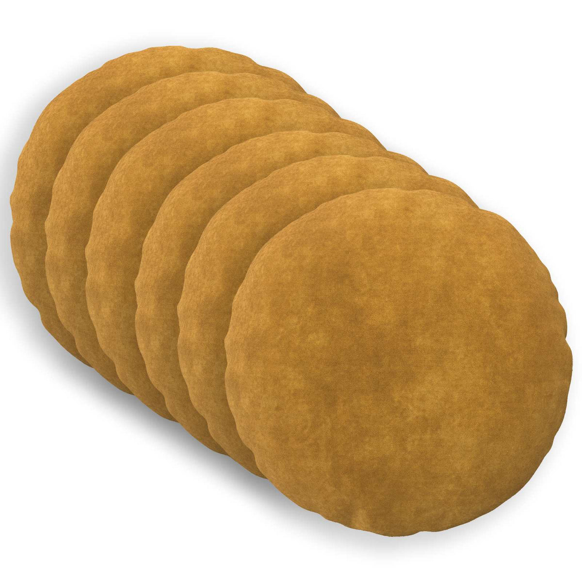 Kussensloop 6 pcs HEERLEN Geel Ø 40 cm Microfiber Fleece is nu te koop bij PeponiXL, paradijselijk wonen!