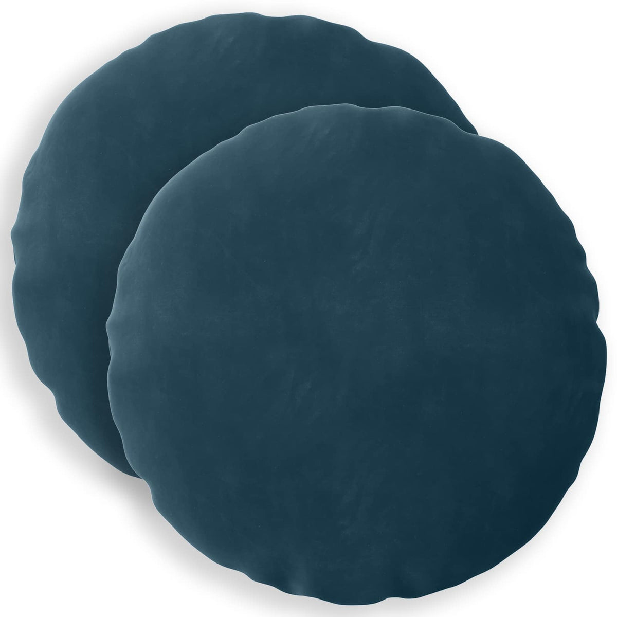 Kussensloop 2 pcs HEERLEN Blauw Ø 50 cm Fluweel is nu te koop bij PeponiXL, paradijselijk wonen!