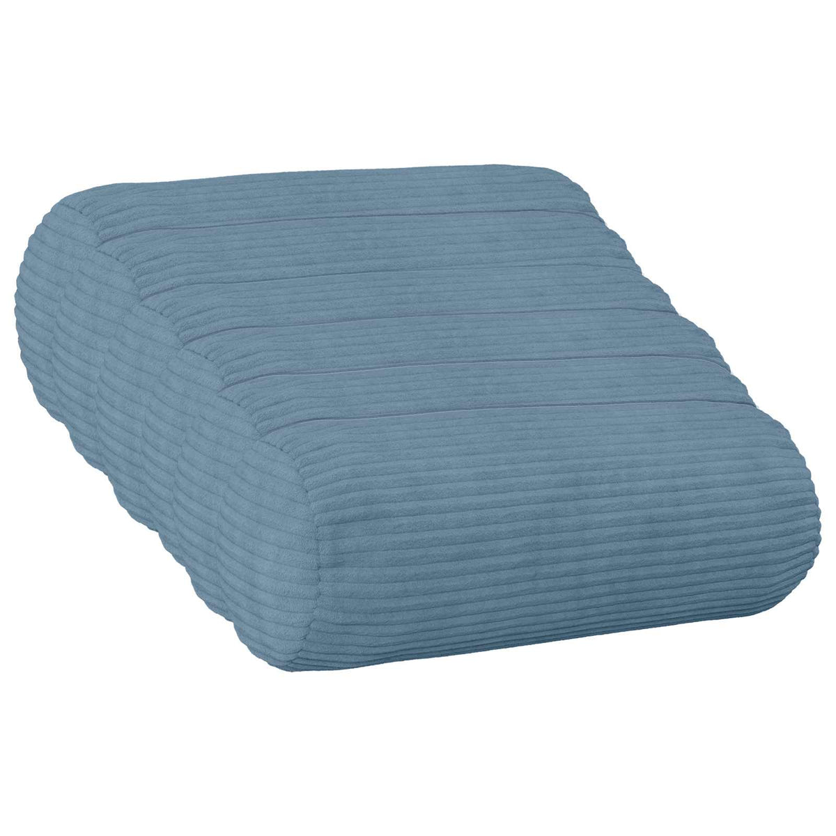 vidaXL Kussensloop 6 pcs HEERLEN Blauw Ø 15 x 40 cm corduroy