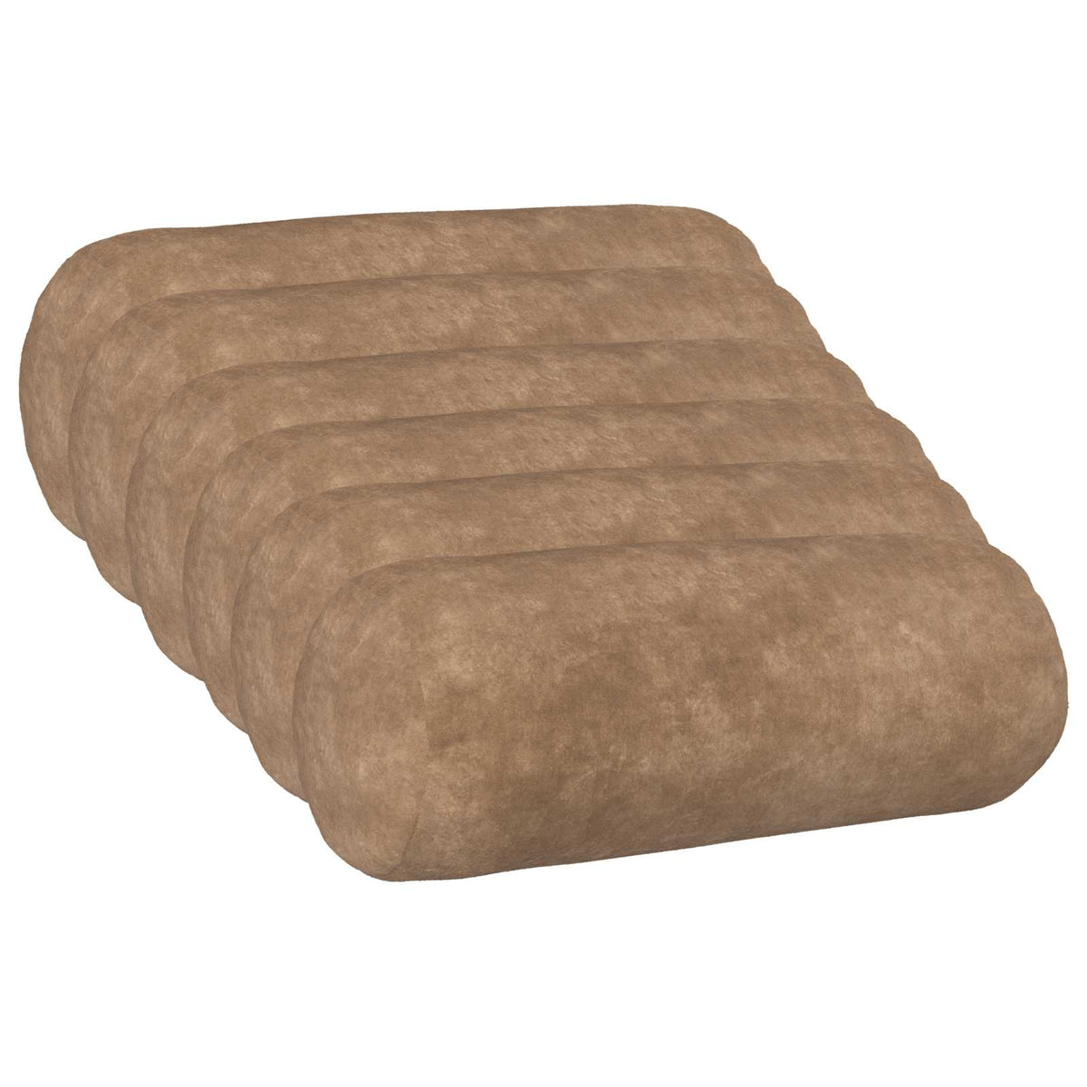 Kussensloop 6 pcs HEERLEN Taupe Ø 15 x 40 cm Microfiber Fleece is nu te koop bij PeponiXL, paradijselijk wonen!