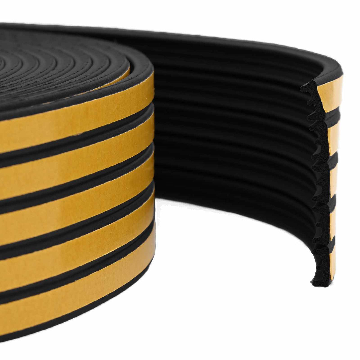 Zelfklevende raamafdichting Zwart 15 x 8 mm 12 m EPDM-schuim is nu te koop bij PeponiXL, paradijselijk wonen!