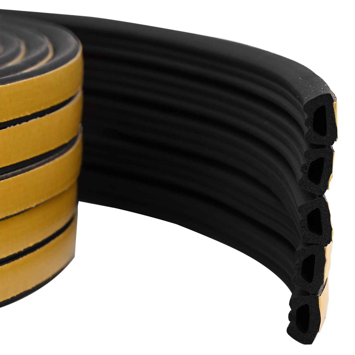 Zelfklevende raamafdichting Zwart 10 x 6 mm 12 m EPDM-schuim is nu te koop bij PeponiXL, paradijselijk wonen!