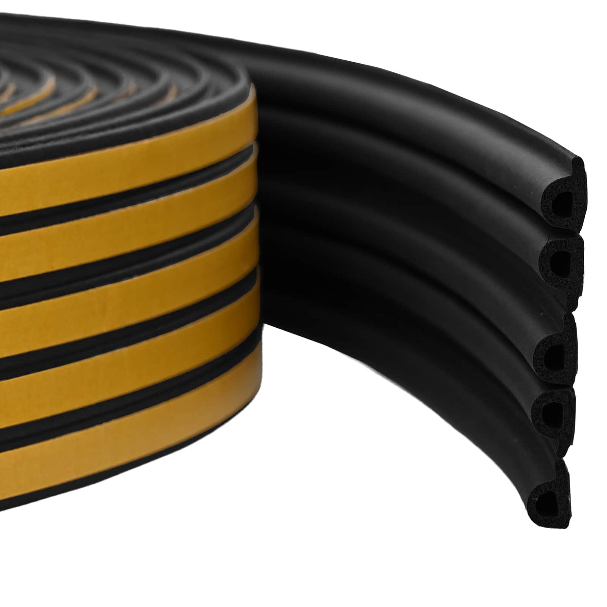 Zelfklevende raamafdichting Zwart 9 x 6 mm 50 m EPDM-schuim is nu te koop bij PeponiXL, paradijselijk wonen!