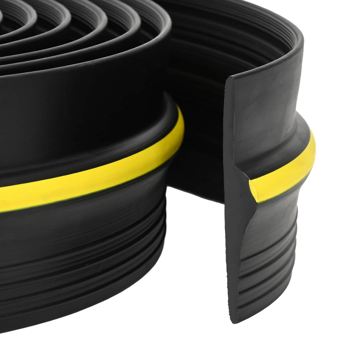 Garage Vloerseal Zwart en Geel 12 x 90 mm 8 m PVC is nu te koop bij PeponiXL, paradijselijk wonen!