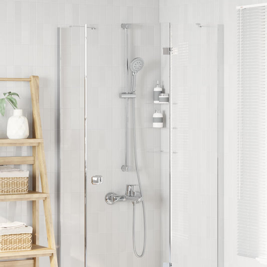Douchesysteem set Chroom 101 cm Roestvrij staal is nu te koop bij PeponiXL, paradijselijk wonen!