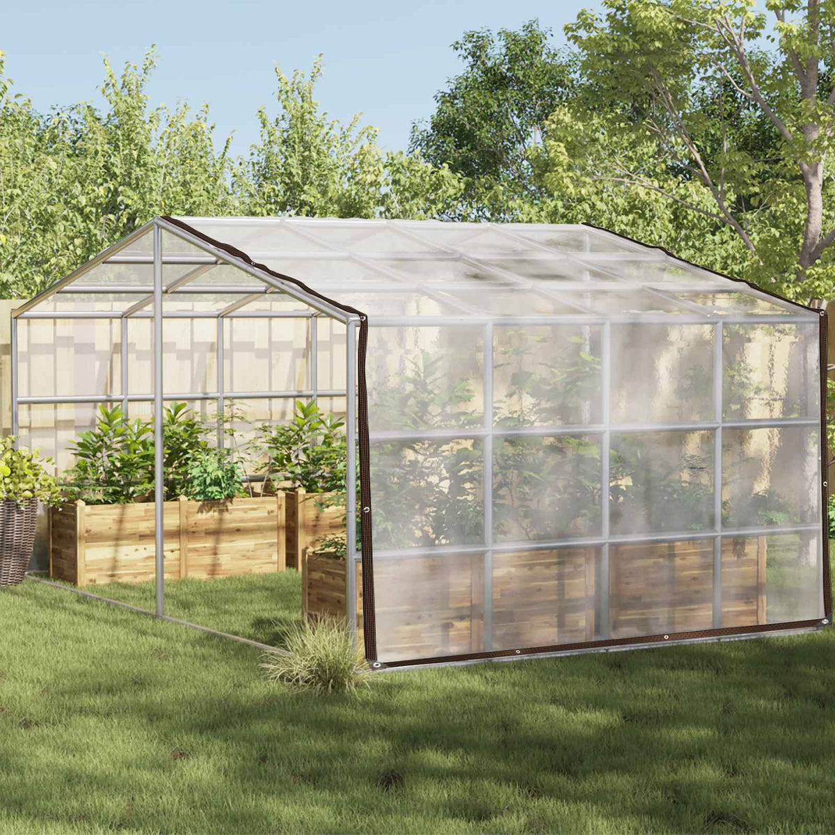 Plantenhoes Doorzichtig 4 x 12 m PE is nu te koop bij PeponiXL, paradijselijk wonen!