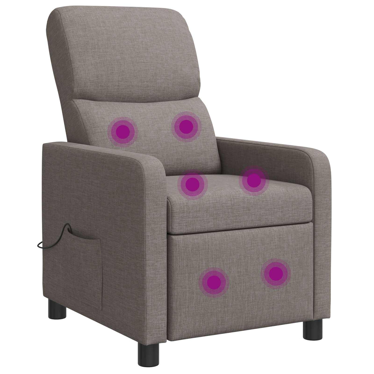 Massage Recliner Taupe is nu te koop bij PeponiXL, paradijselijk wonen!