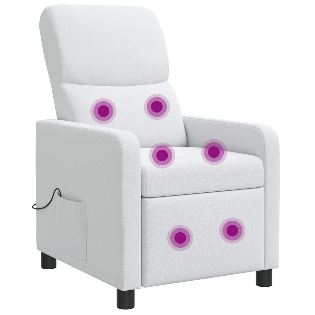 Relaxfauteuil Wit Stof is nu te koop bij PeponiXL, paradijselijk wonen!