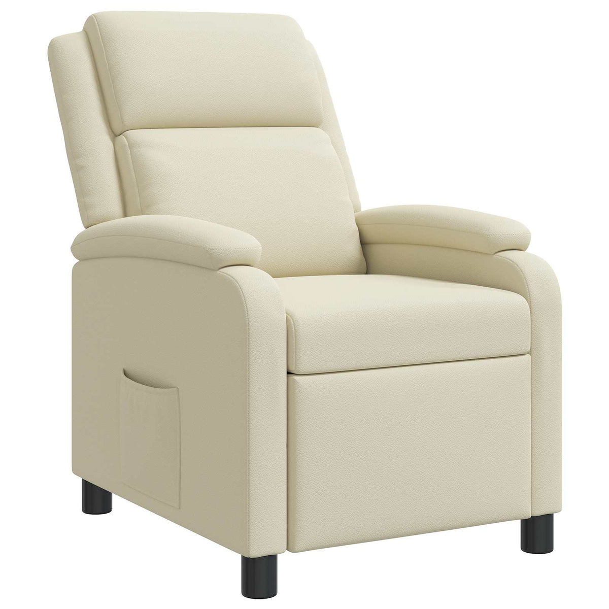 Relaxfauteuil Crèmekleurig Kunstleer is nu te koop bij PeponiXL, paradijselijk wonen!