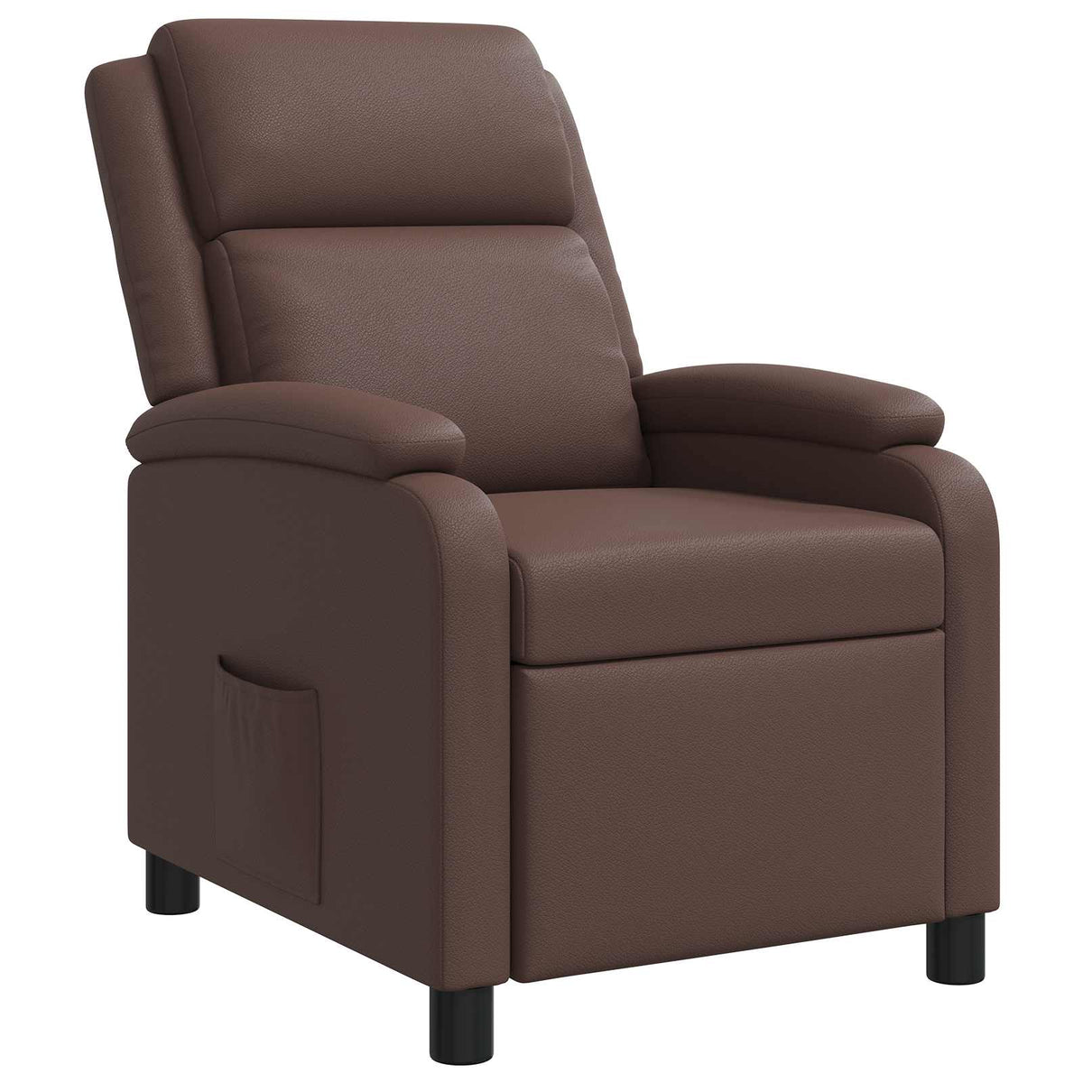 Relaxfauteuil Bruin Kunstleer is nu te koop bij PeponiXL, paradijselijk wonen!