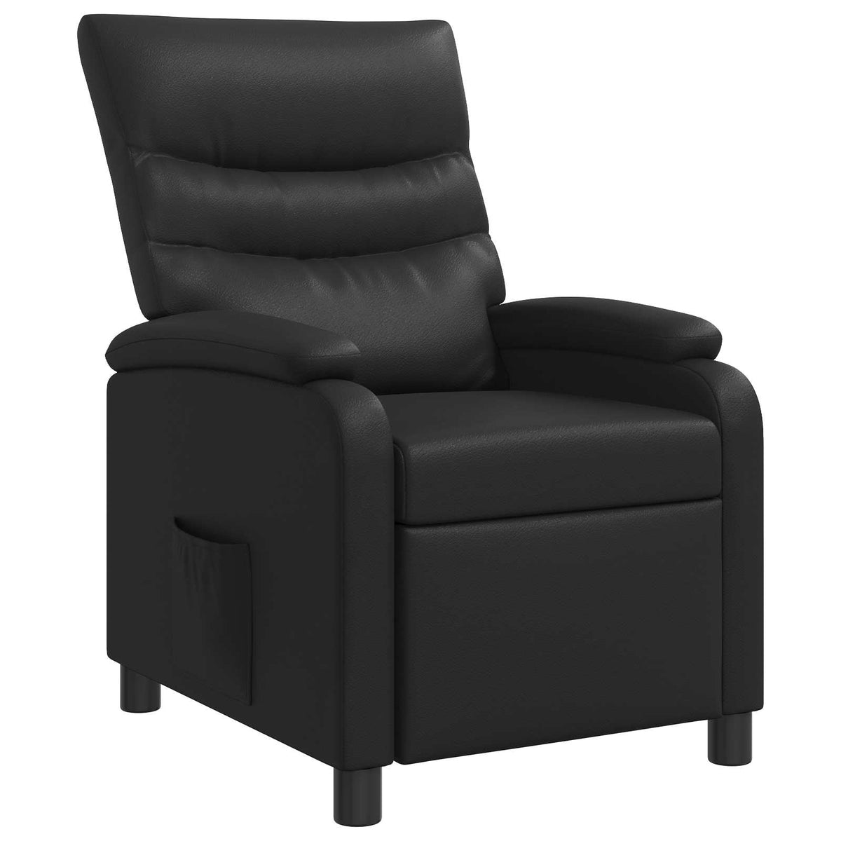 Relaxfauteuil Zwart Kunstleer is nu te koop bij PeponiXL, paradijselijk wonen!