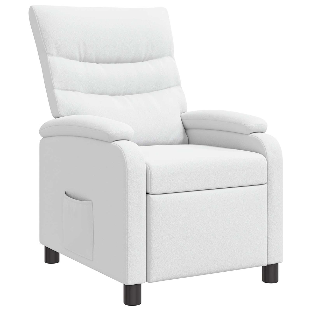 Relaxfauteuil Wit Kunstleer is nu te koop bij PeponiXL, paradijselijk wonen!