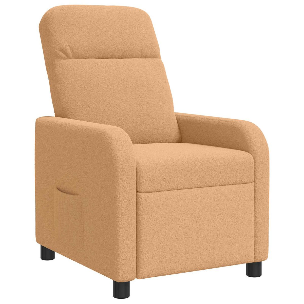 Relaxfauteuil Beige Bouclé is nu te koop bij PeponiXL, paradijselijk wonen!