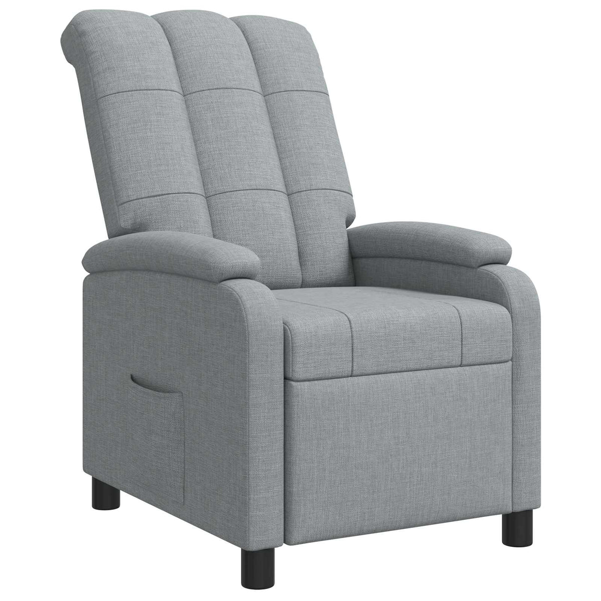 Relaxfauteuil Lichtgrijs Stof is nu te koop bij PeponiXL, paradijselijk wonen!