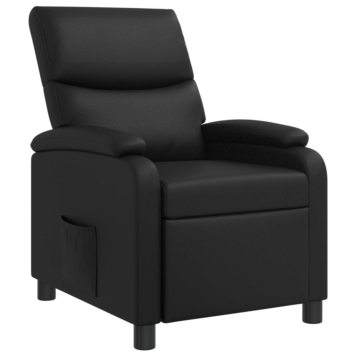 Relaxfauteuil Zwart Kunstleer is nu te koop bij PeponiXL, paradijselijk wonen!