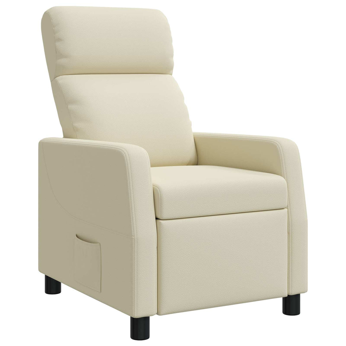 Relaxfauteuil Crèmekleurig Kunstleer is nu te koop bij PeponiXL, paradijselijk wonen!
