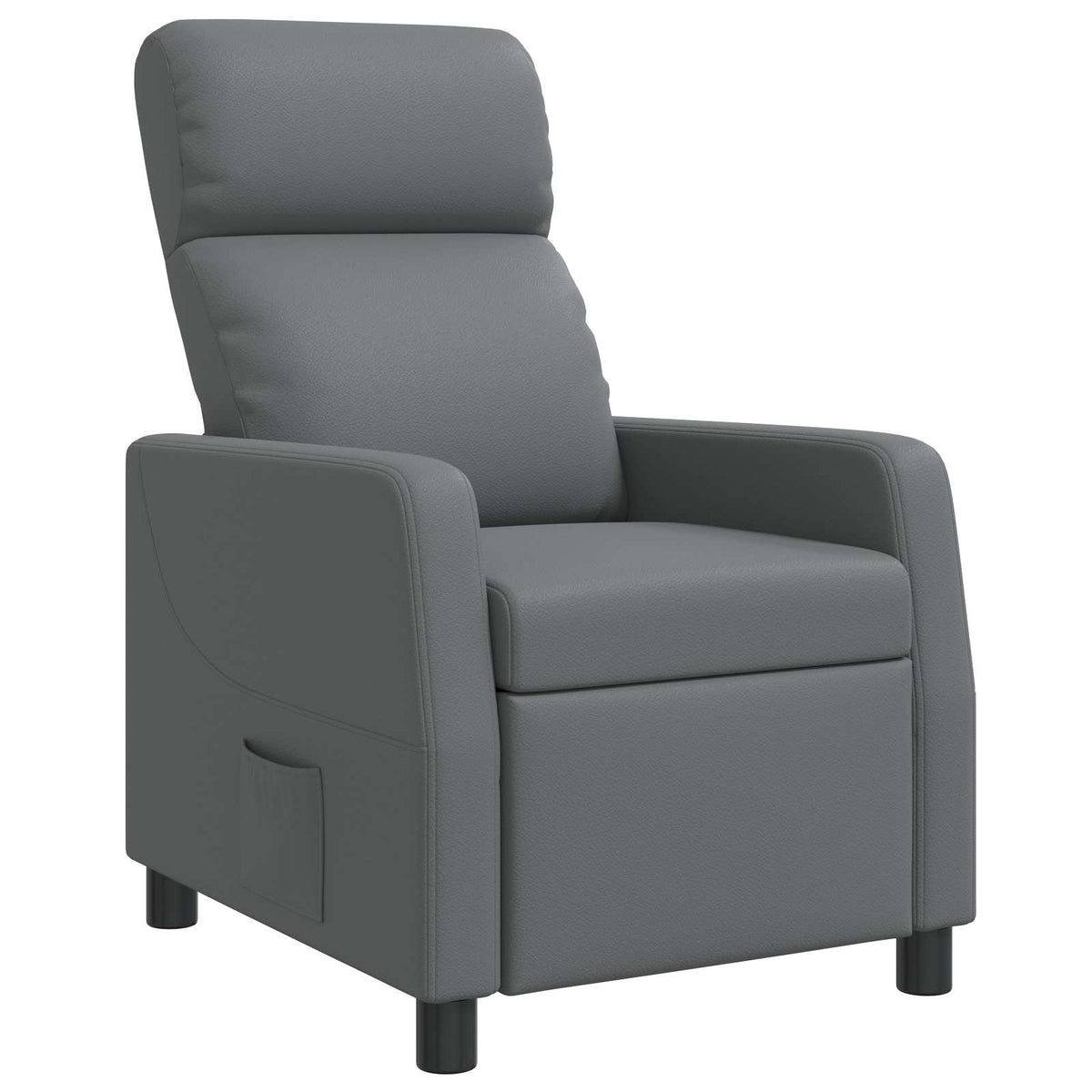 Relaxfauteuil Grijs Kunstleer is nu te koop bij PeponiXL, paradijselijk wonen!