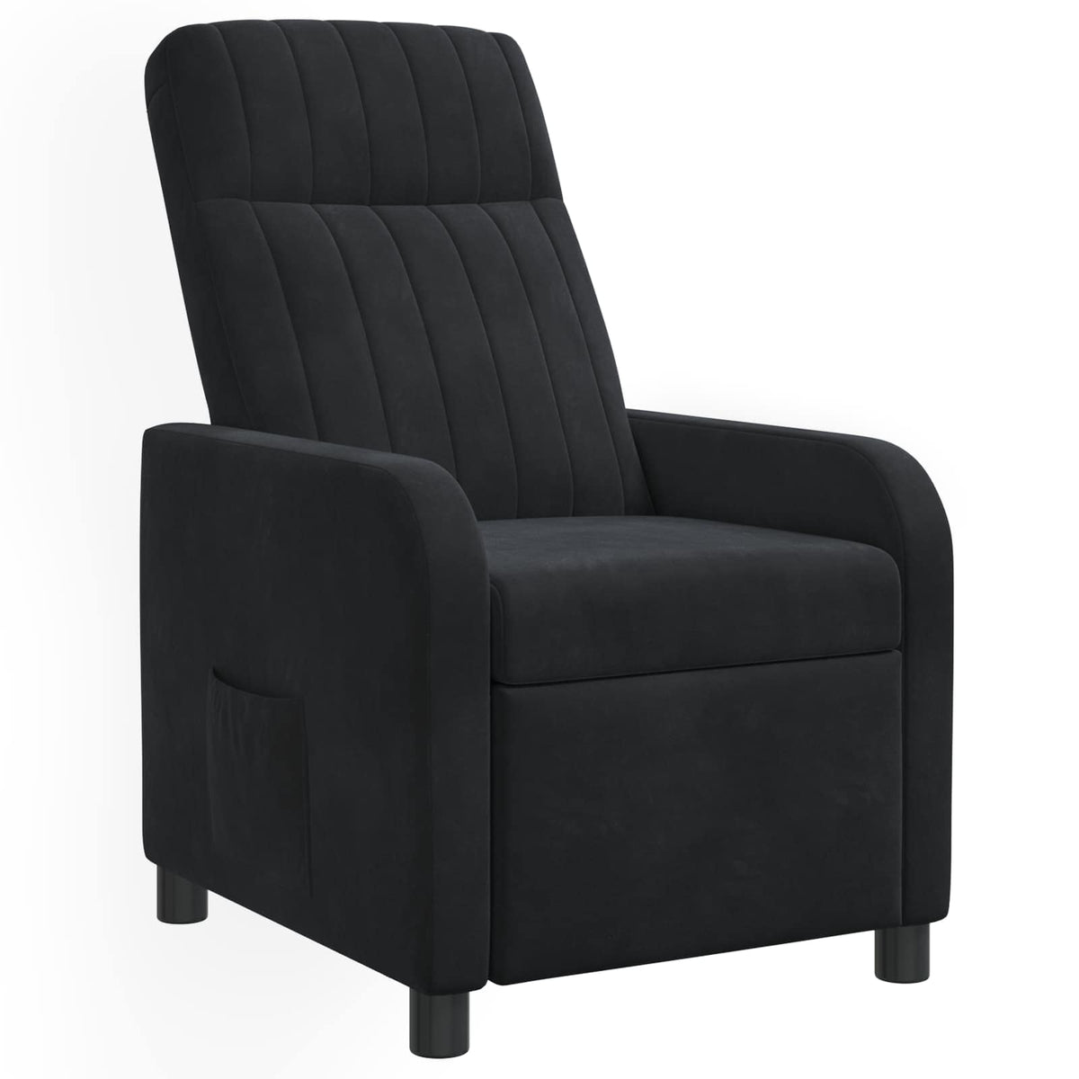 Relaxfauteuil Zwart fluweel is nu te koop bij PeponiXL, paradijselijk wonen!