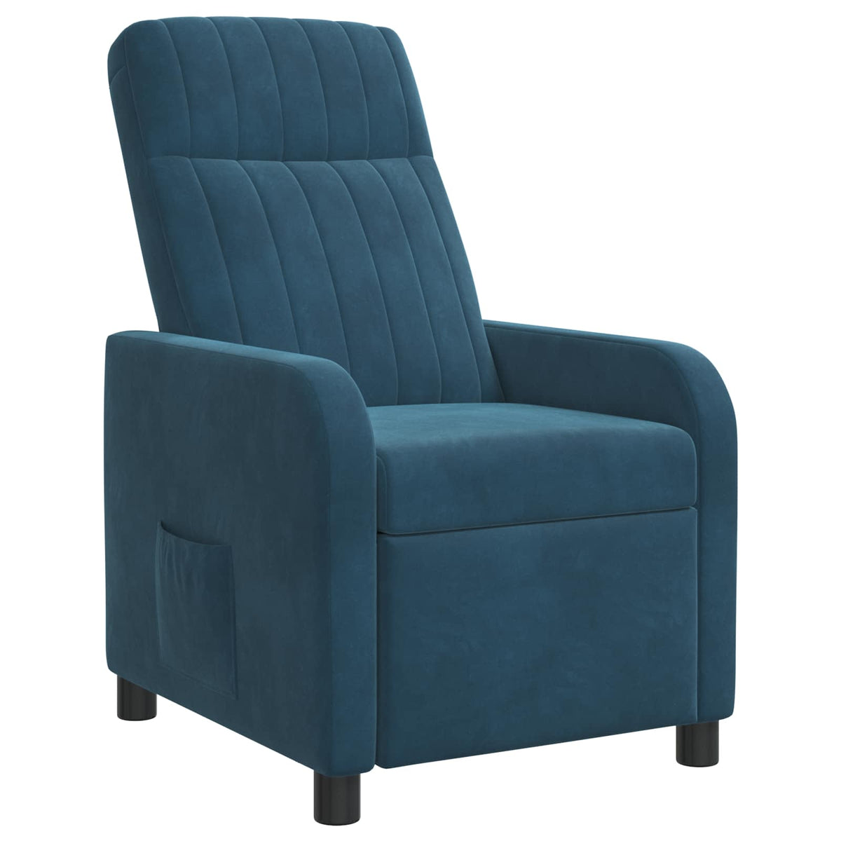 Relaxfauteuil Blauw fluweel is nu te koop bij PeponiXL, paradijselijk wonen!