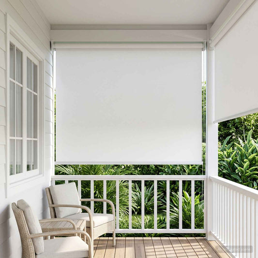 Buitenrolgordijn UV-bescherming Wit 65 x 230 cm (B x H) is nu te koop bij PeponiXL, paradijselijk wonen!