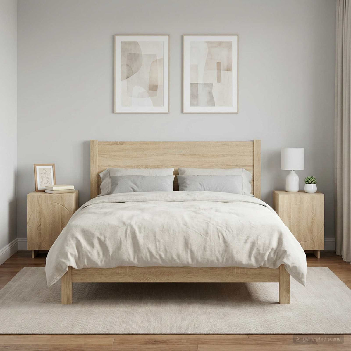 Nachtkastje 2 st Sonoma Eiken 33,5 x 34,5 x 50 cm Bewerkt hout is nu te koop bij PeponiXL, paradijselijk wonen!