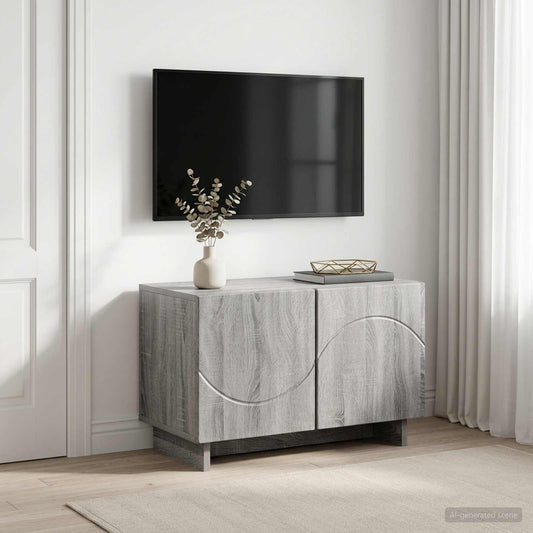 tv-meubel 60 x 34.5 x 40 cm Grijs Sonoma Bewerkt hout is nu te koop bij PeponiXL, paradijselijk wonen!