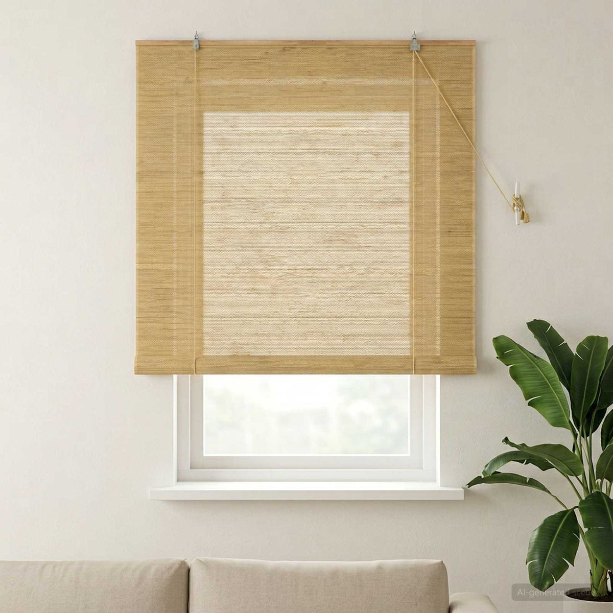 Rolgordijn Naturel 130 x 160 cm Bamboe is nu te koop bij PeponiXL, paradijselijk wonen!