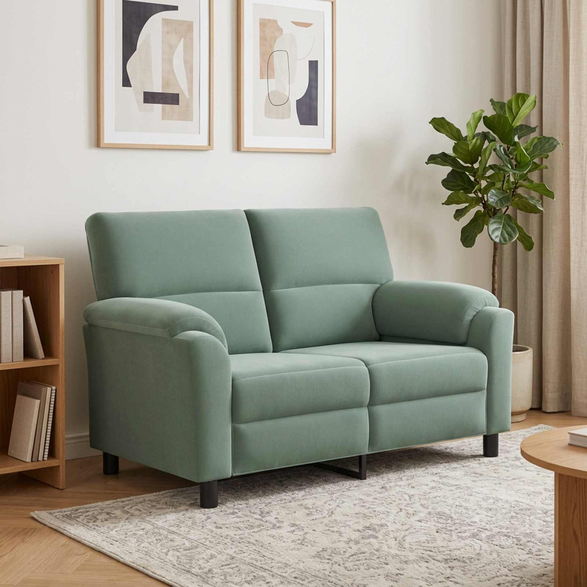 Bank Zeegroen 154 x 85 x 93 cm fluweel is nu te koop bij PeponiXL, paradijselijk wonen!