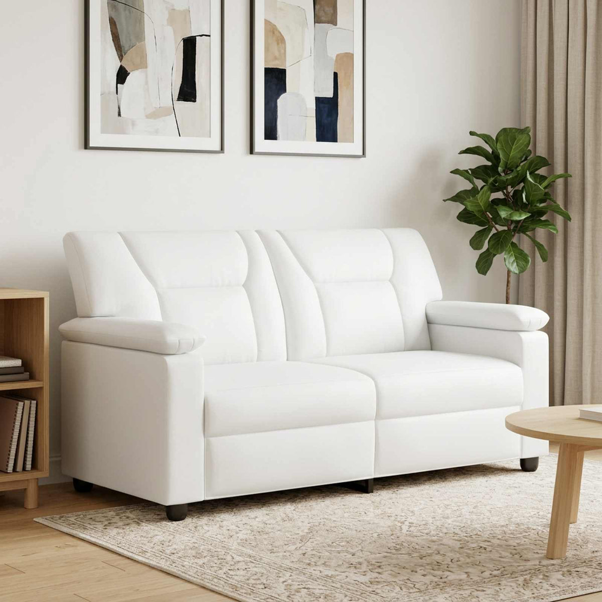 Bank Wit 171 x 85 x 93 cm Kunstleer is nu te koop bij PeponiXL, paradijselijk wonen!